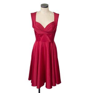 *SUPER SALE* Trashy Diva honey dress 12 Red Sweetheart Collar Pinup
